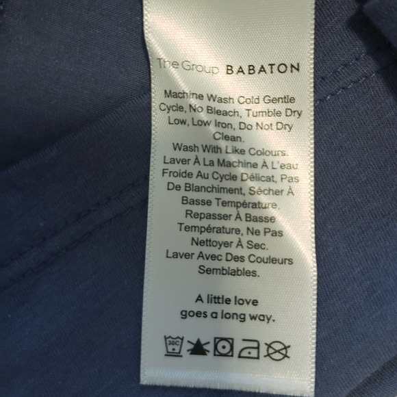 Aritzia Babaton The Group Mindy Overlap Top blue - Picture 6 of 7